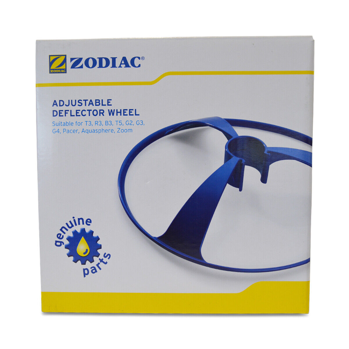 Deflector Wheel Medium White Zodiac