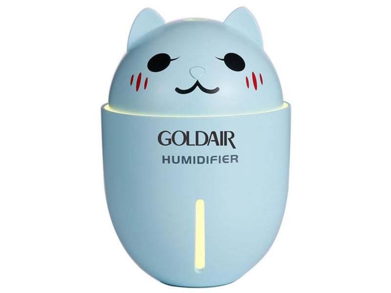 Goldair Mini Humidifier with USB / Fan / Light - Blue