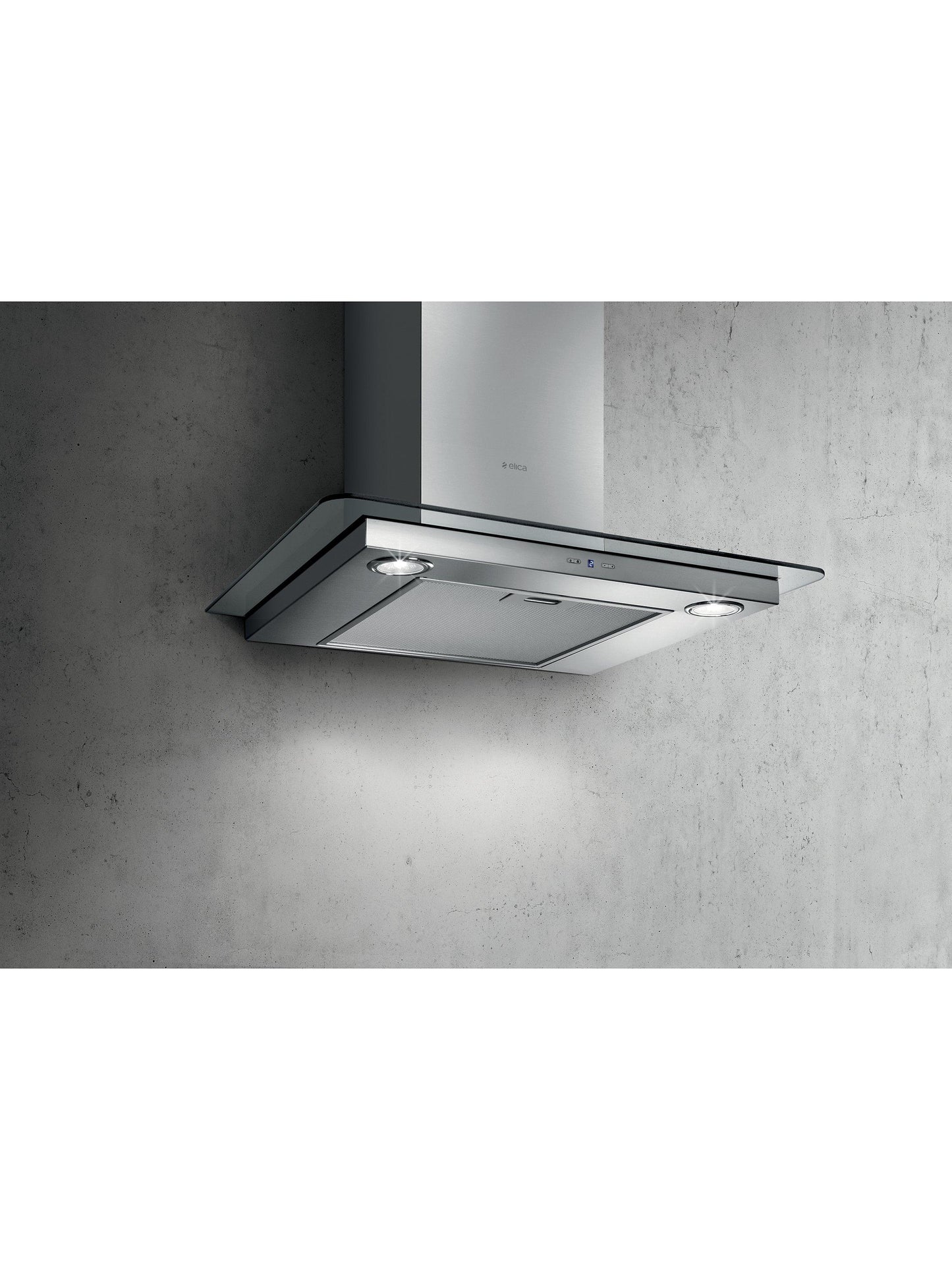 Italian Designer 60CM Glass Hood - Stainless Steel