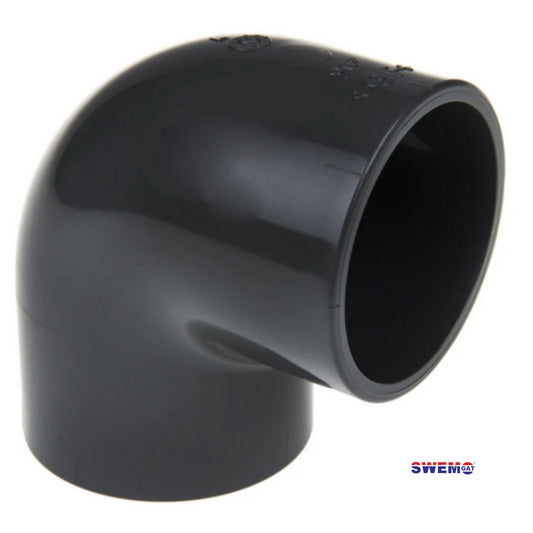 PVC Elbow 90 Deg 50MM Black