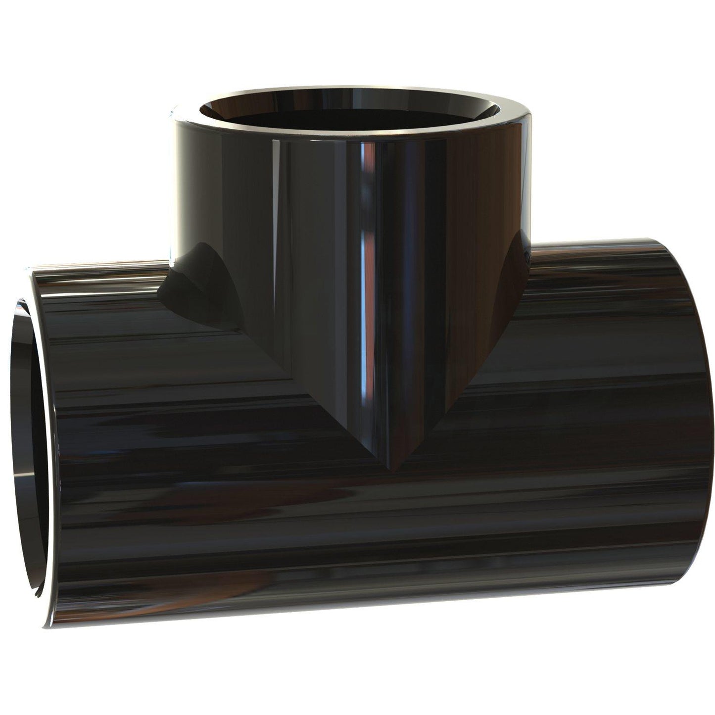 PVC T Piece 50MM Blk