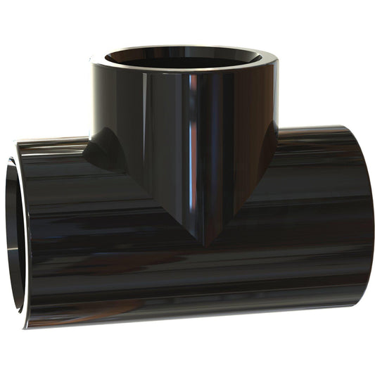 PVC T Piece 50MM Blk