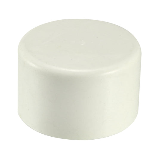 PVC End Cap White 50MM