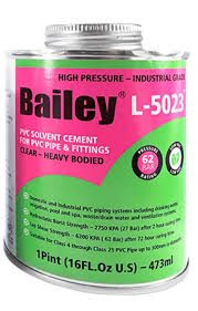 Bailey PVC Cement L-5023 473ML Tin
