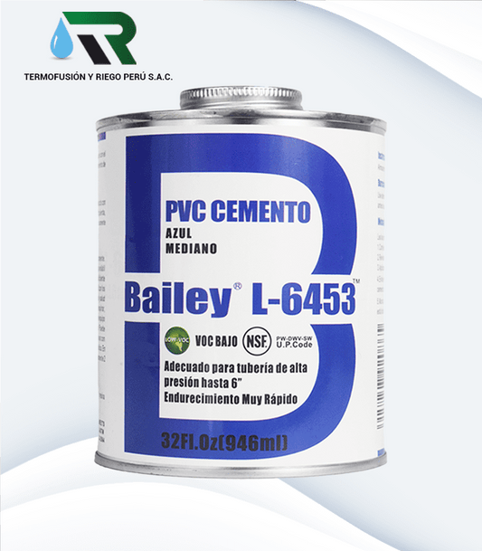 Bailey PVC Cement Fast Curing L-6453 237ML Tin