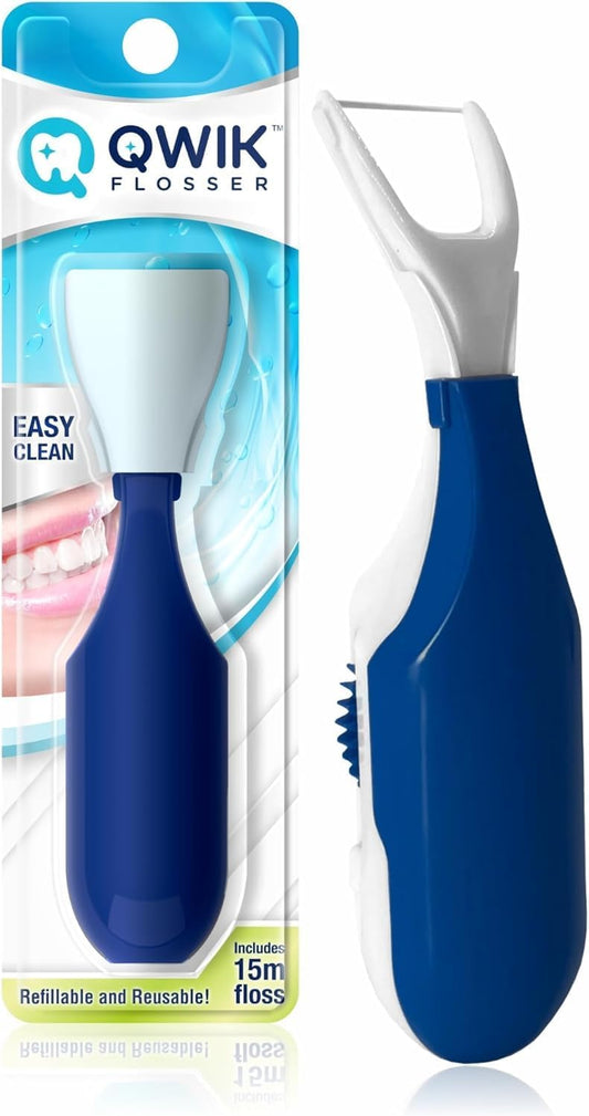 W.i.k 1 Dental Flosser with Adapter - BLUE
