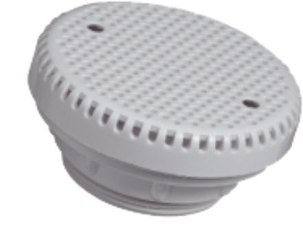 Suction 90 Deg Perforated Wht