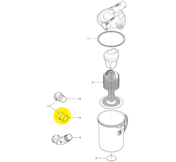 Hose Cuff Twist Lock Female Silver
