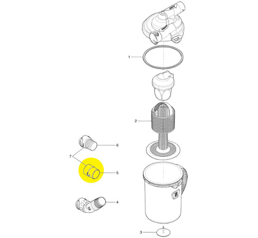 Hose Cuff Twist Lock Female Silver