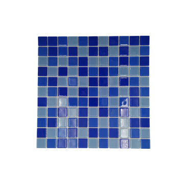 Quality Mosaic Glas Sapphire Blu Per Sheet 25X25MM