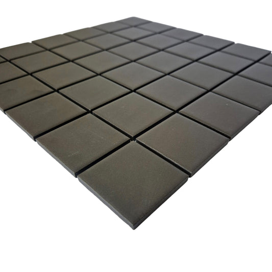 Quality Mosaic Porc Black Per Box 48X48MM