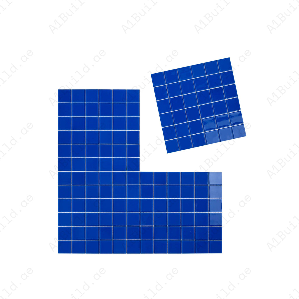 Quality Mosaic Glas Lapis Blue Per Box 48X48MM