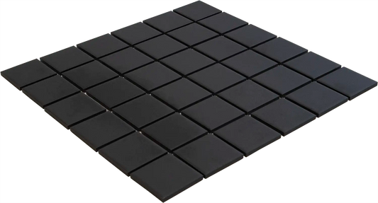 Quality Mosaic Porc Black Matt Per Box 48X48MM