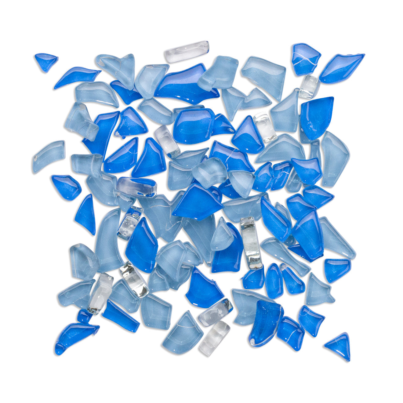 Quality Mosaic Glas Splash Blue Per Box 23X23MM