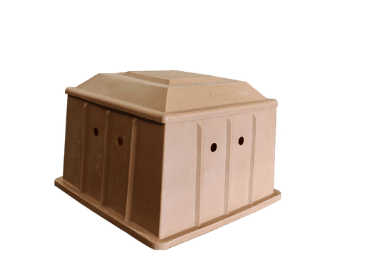 Filter Box Plastic Tan