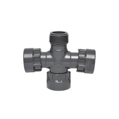 PVC Cross 1"MANIFOLD F/f/f/m