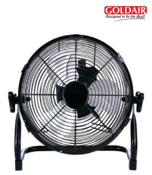 Goldair 12” DC Rechargeable Floor Fan