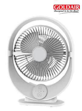 Goldair 8” Rechargeable Box Fan