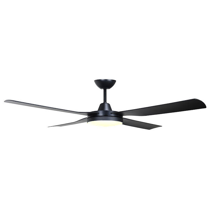Goldair 132cm Black + 1 Light + Remote Ceiling Fan