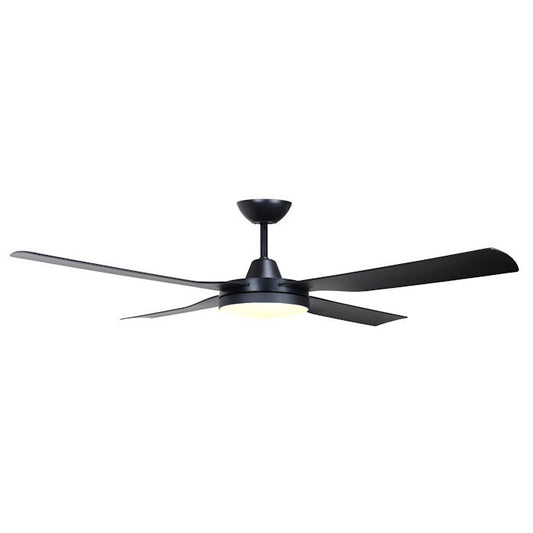 Goldair 132cm Black + 1 Light + Remote Ceiling Fan