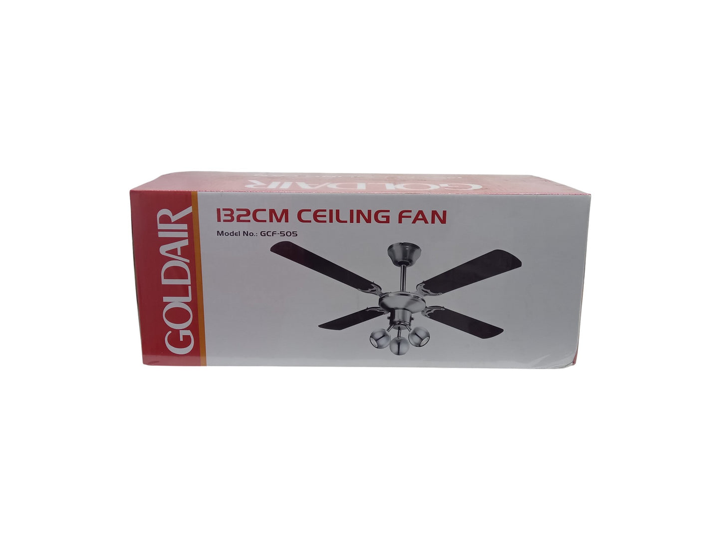 Goldair 132cm + 3 Light Ceiling Fan Black