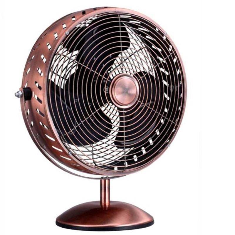 Goldair 8" Copper Metal Desk Fan