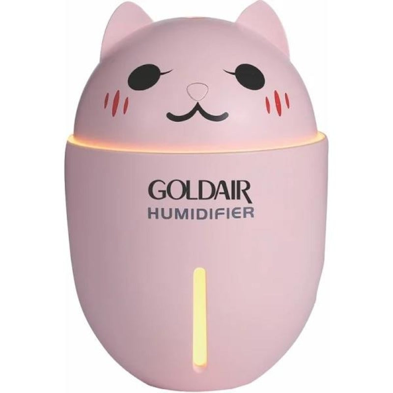 Goldair Mini Humidifier with USB / Fan / Light - Pink