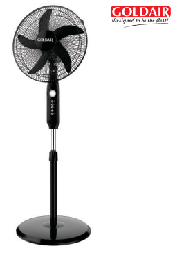 Goldair 16" Rechargeable Stand Fan