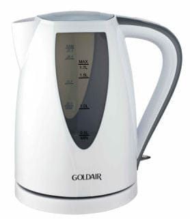 Goldair 1.7L 360° Plastic Kettle White