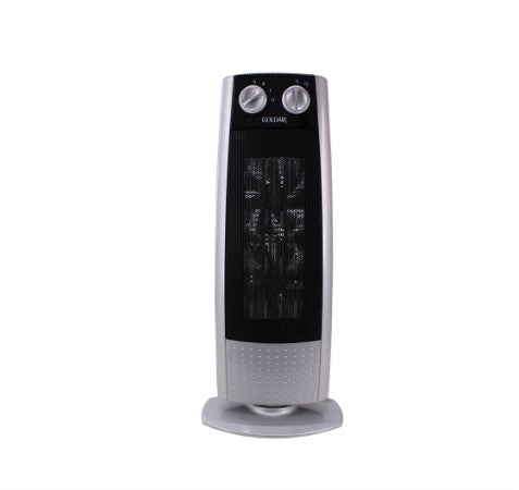 Goldair Upright Oscillating PTC Heater - Silver