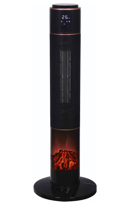 Goldair PTC Fan Heater with Fireplace Effect + RMT