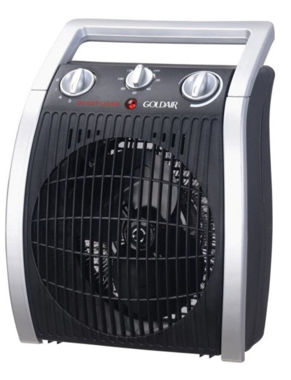 Goldair Fan Heater 2000W + Timer - Silver