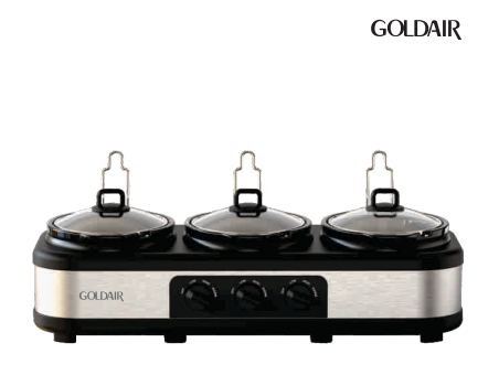 Goldair Triple Pot Slow Cooker End Nov