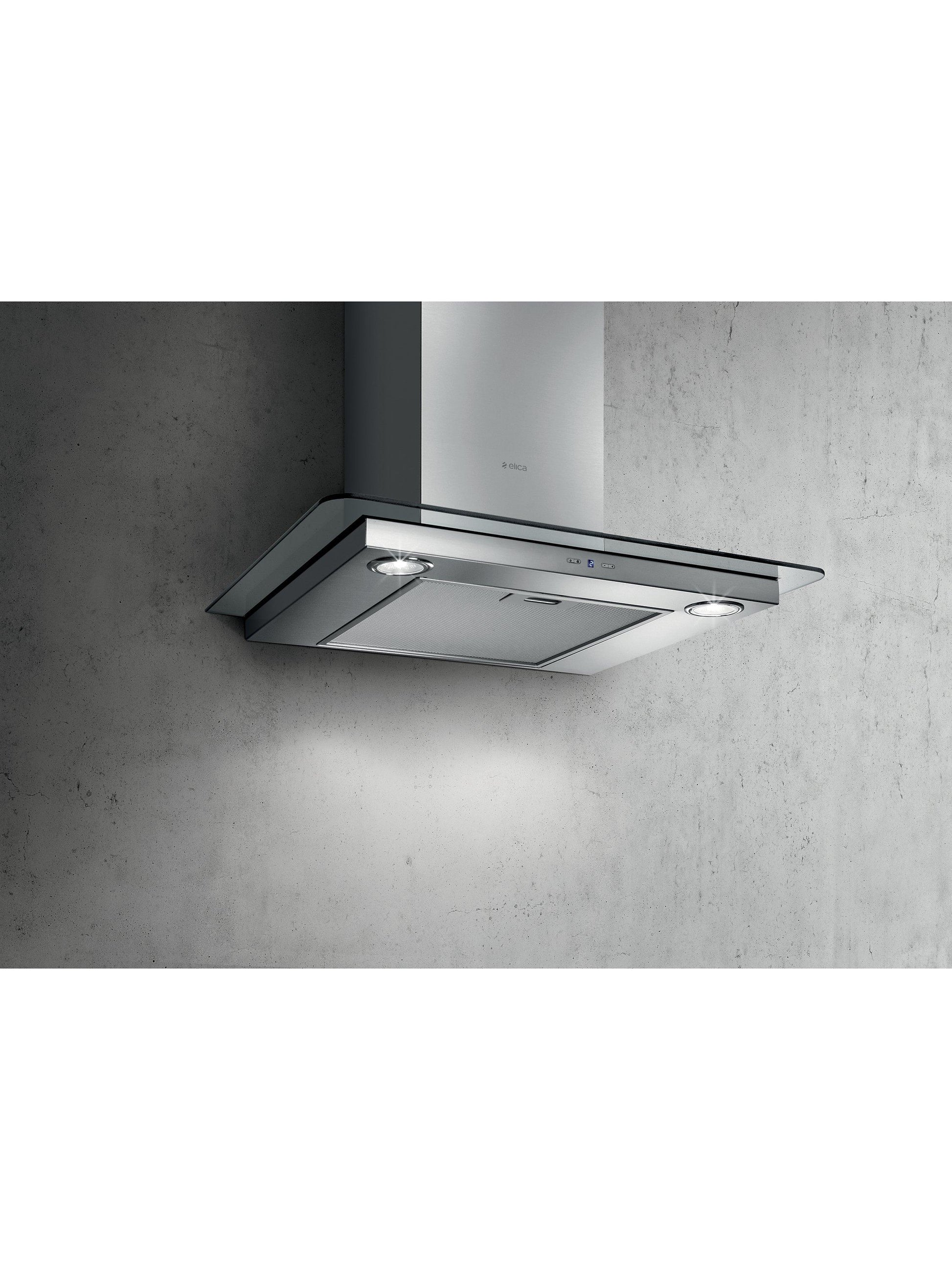 Italian Designer 60CM Glass Hood - Stainless Steel