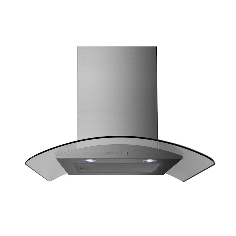 Italian Designer 60CM Glass Hood - Stainless Steel