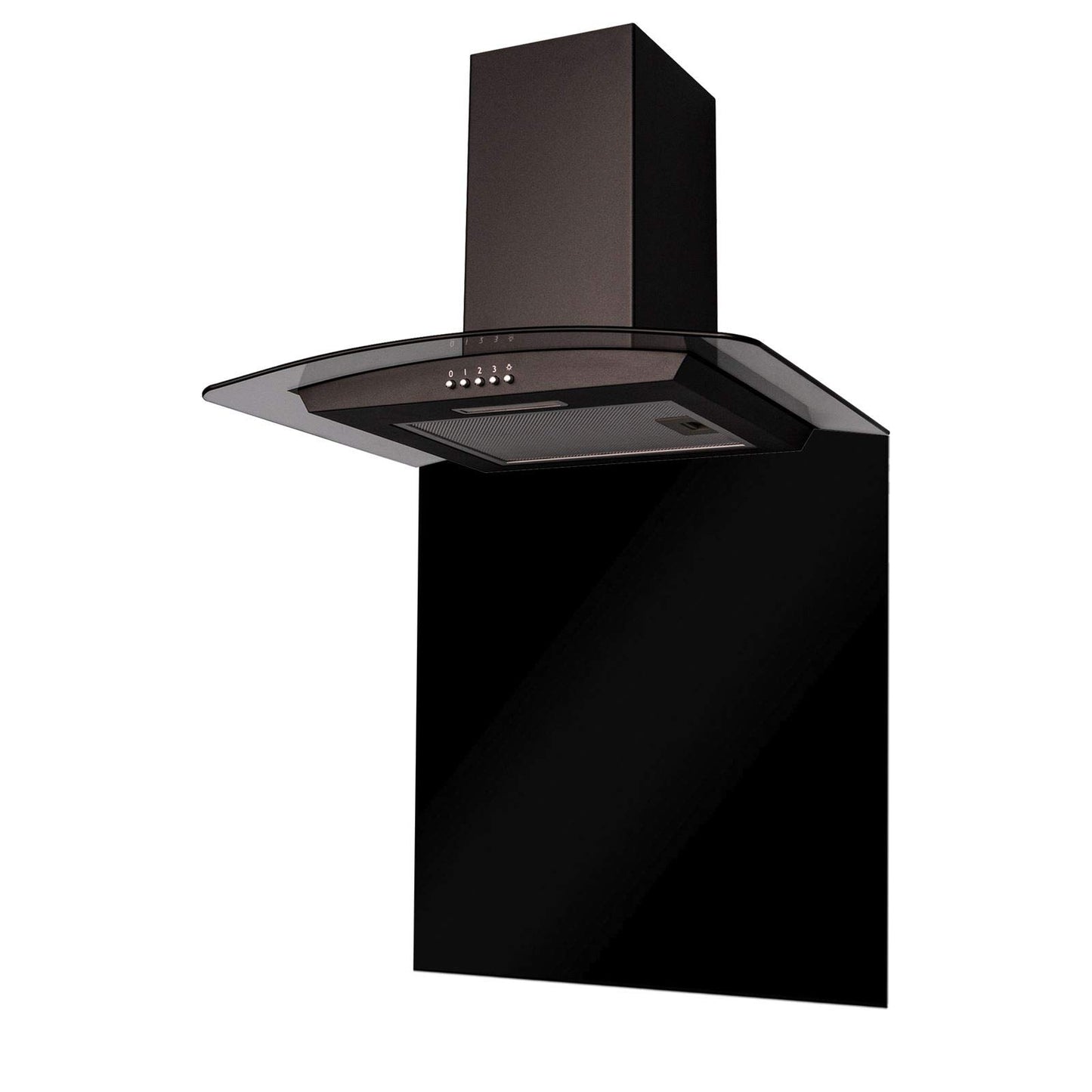 Italian Designer 60CM Glass Hood - Black