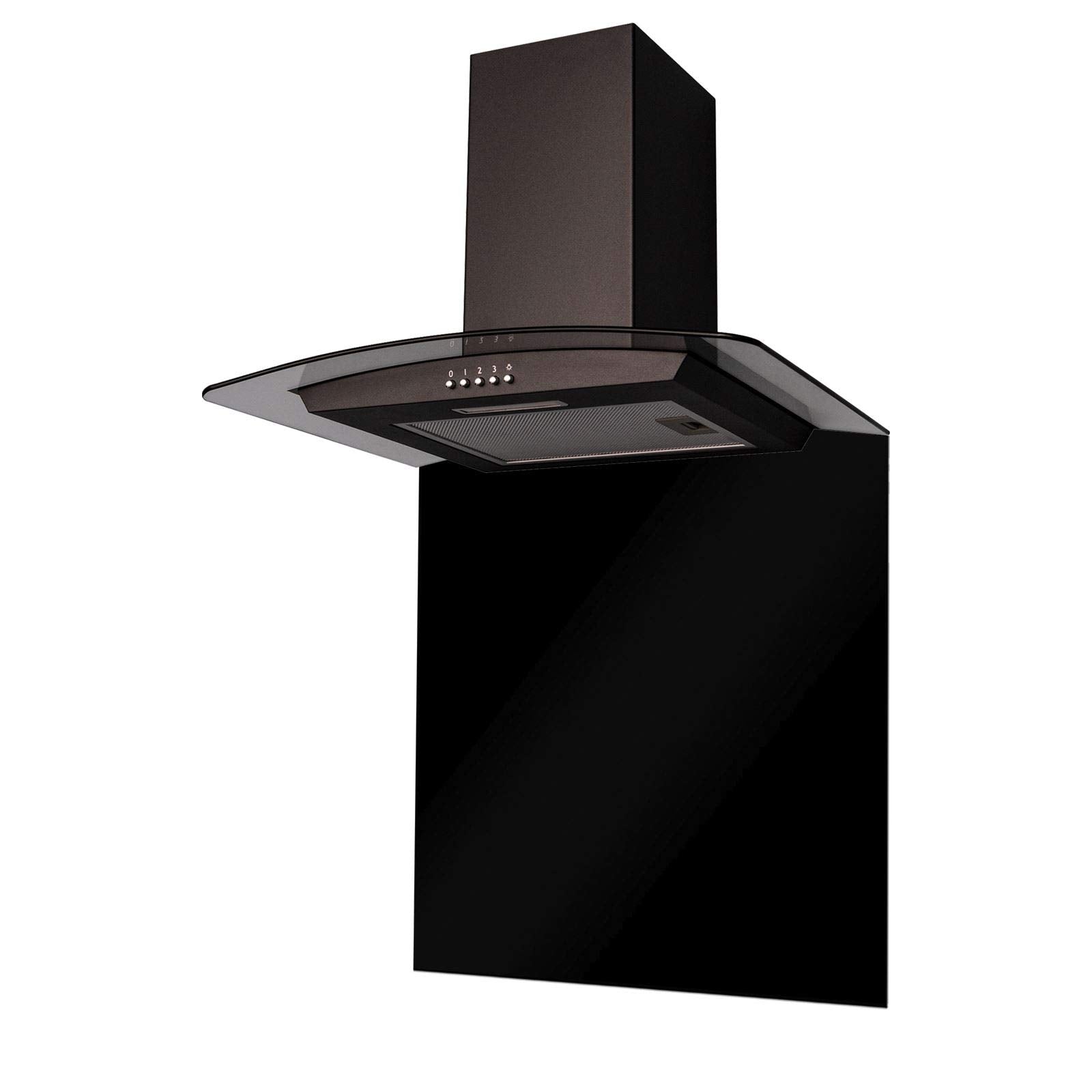 Italian Designer 60CM Glass Hood - Black