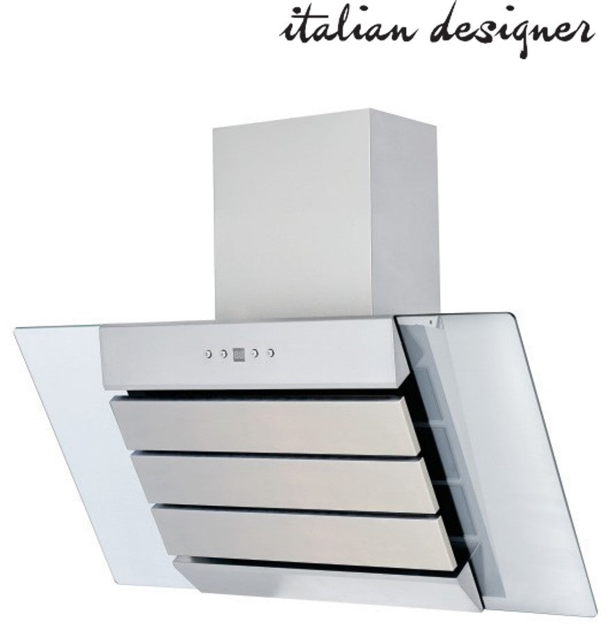 Italian Designer 80CM Chimney Hood - Stainless Steel