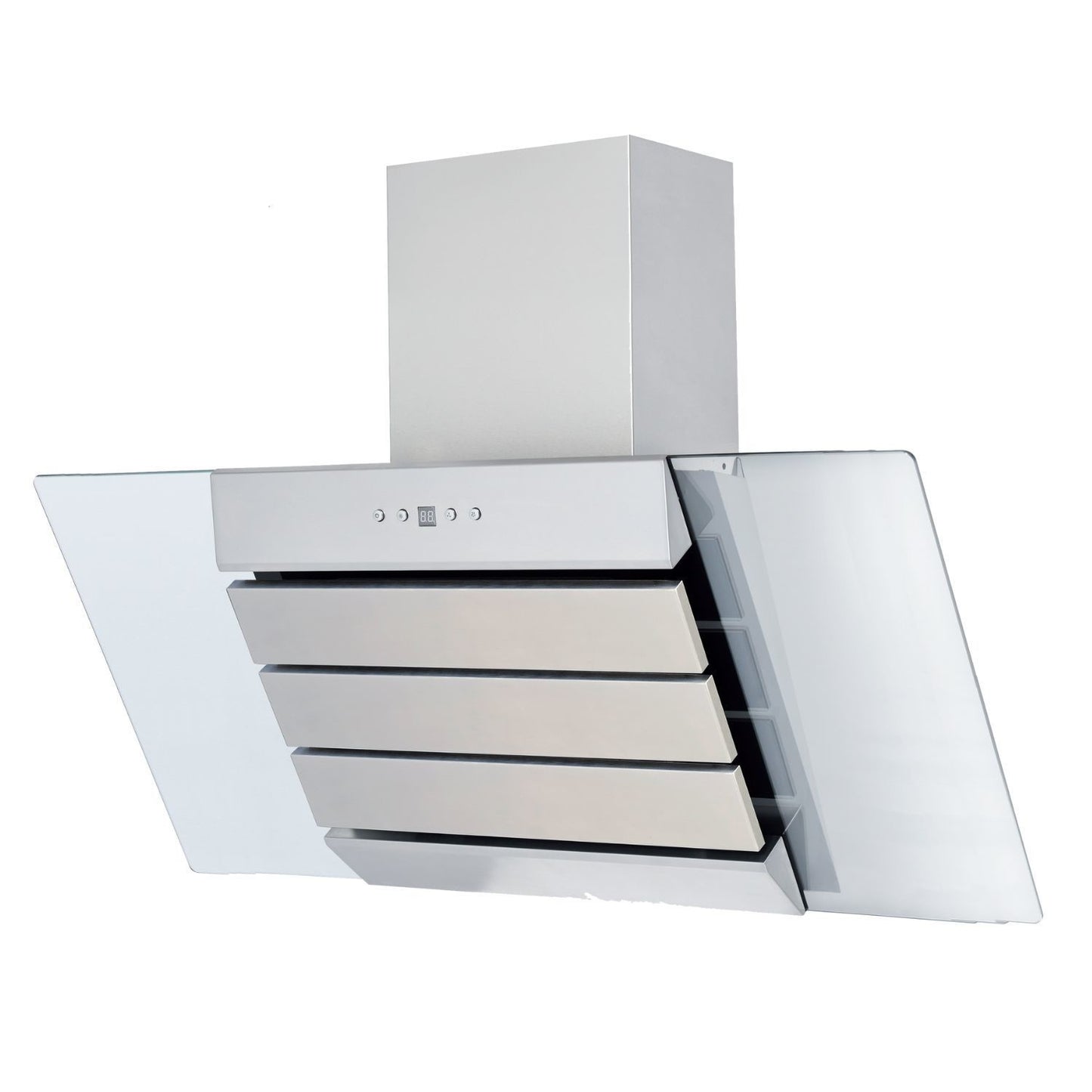 Italian Designer 90CM Chimney Hood - Stainless Steel