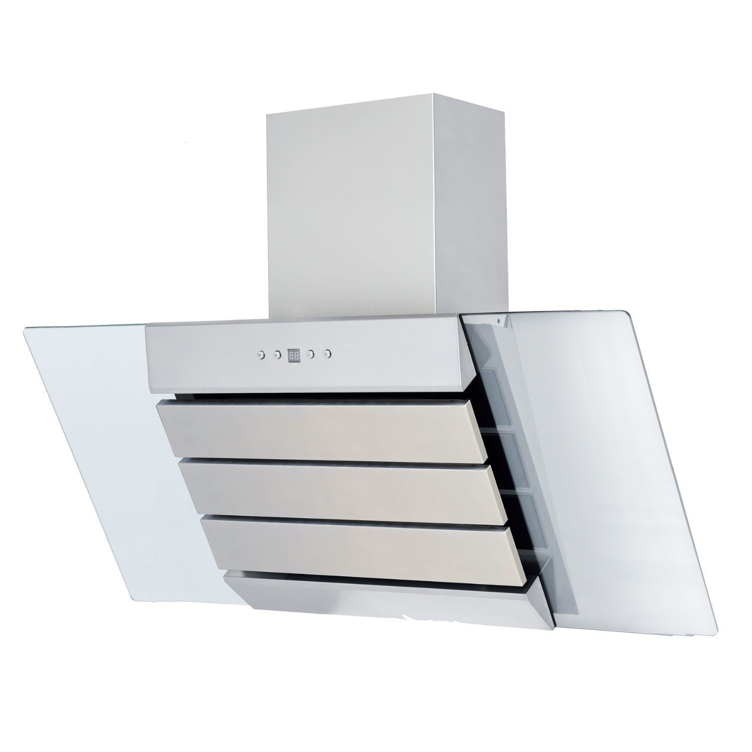 Italian Designer 90CM Chimney Hood - Stainless Steel
