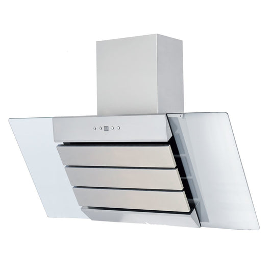 Italian Designer 90CM Chimney Hood - Stainless Steel