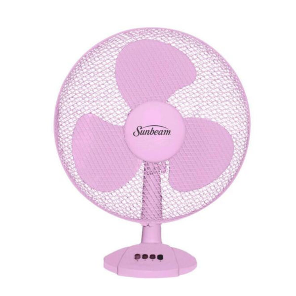 Sunbeam 30cm Desk Fan - Pink