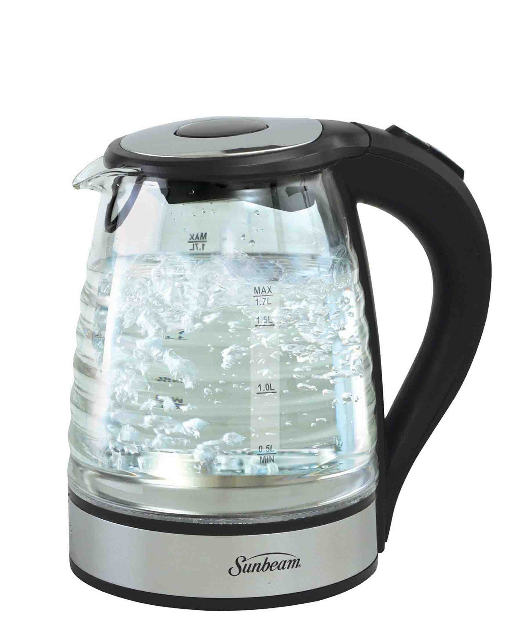 Sunbeam Ribbed Glass Kettle