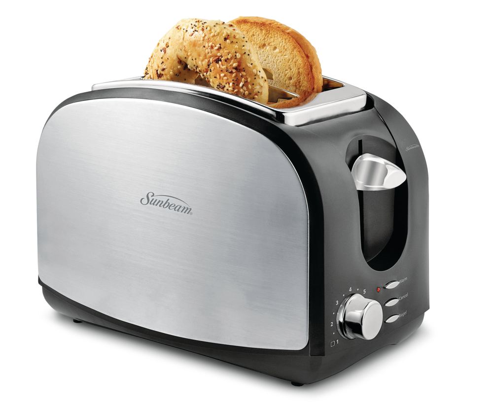 Sunbeam 2 Slice Black Stainless Steel Toaster