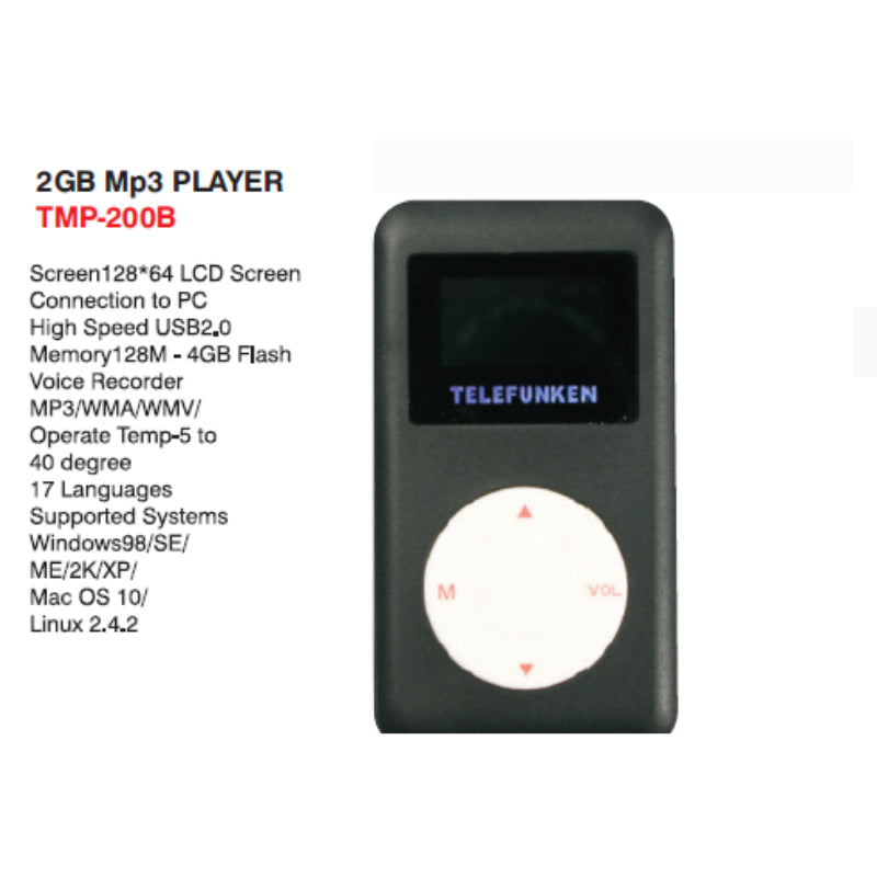 MP3 Player (with 100 SONG Pre-load)