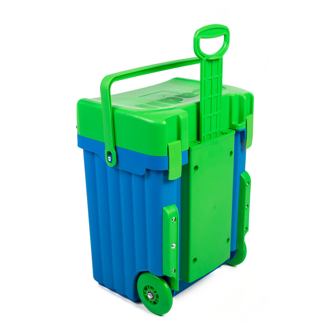 Cadii School Bag - Blue & Lime