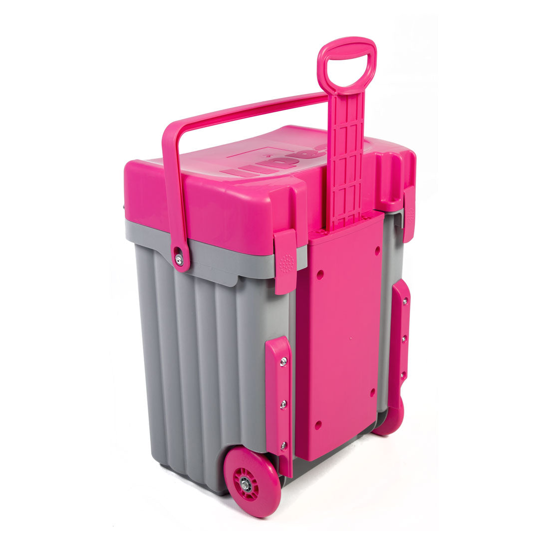 Cadii School Bag - Grey & Pink