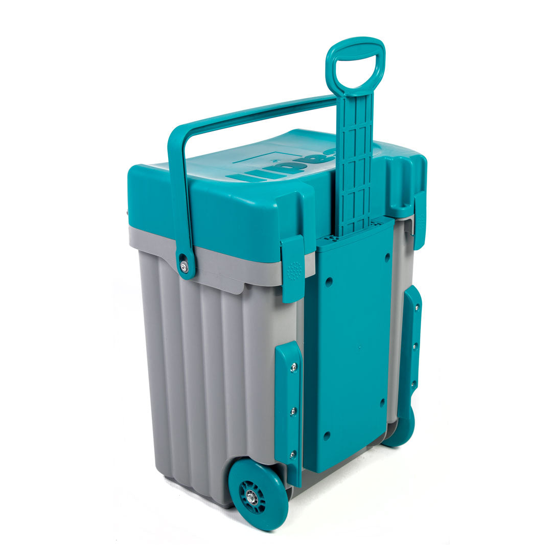 Cadii School Bag - Grey & Turquoise