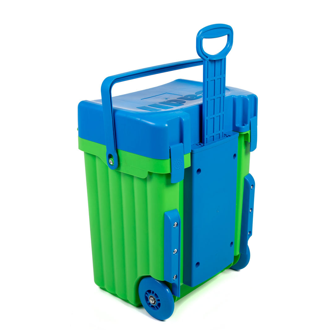 Cadii School Bag - Lime & Blue