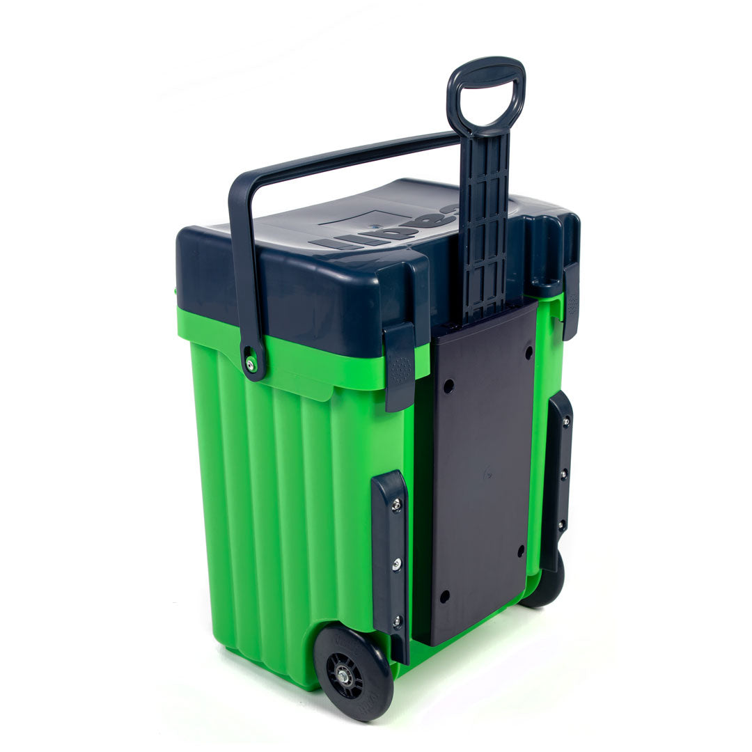 Cadii School Bag - Lime & Navy